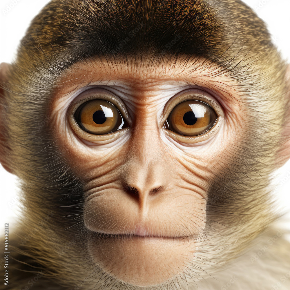 Closeup of a Monkeys (Macaca fascicularis) face