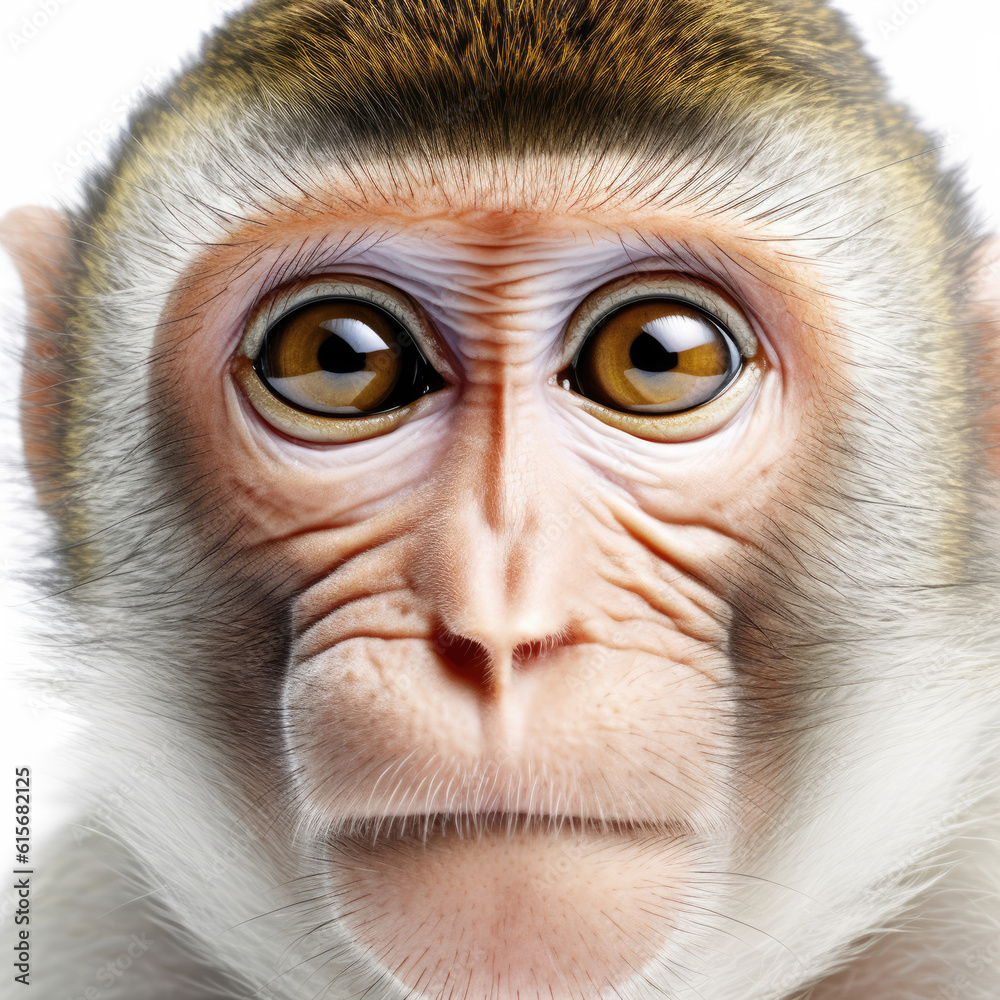 Closeup of a Monkeys (Macaca fascicularis) face