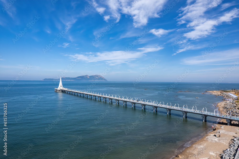 Aerospace Qingdao West Coast Island landscape panoramic view