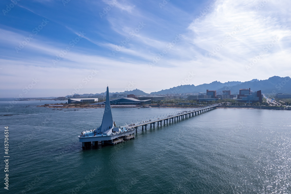 Aerospace Qingdao West Coast Island landscape panoramic view