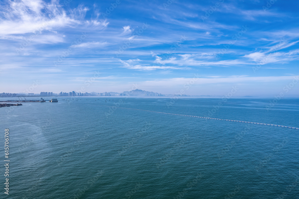 Aerospace Qingdao West Coast Island landscape panoramic view