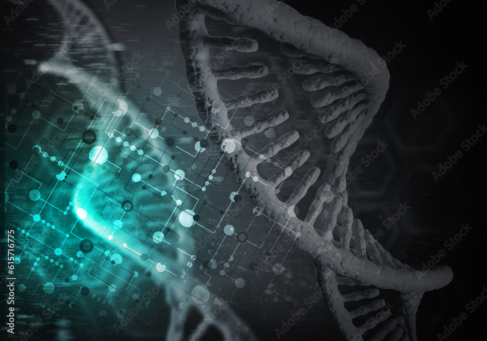 DNA molecules background