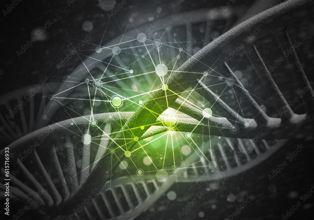 DNA molecules background