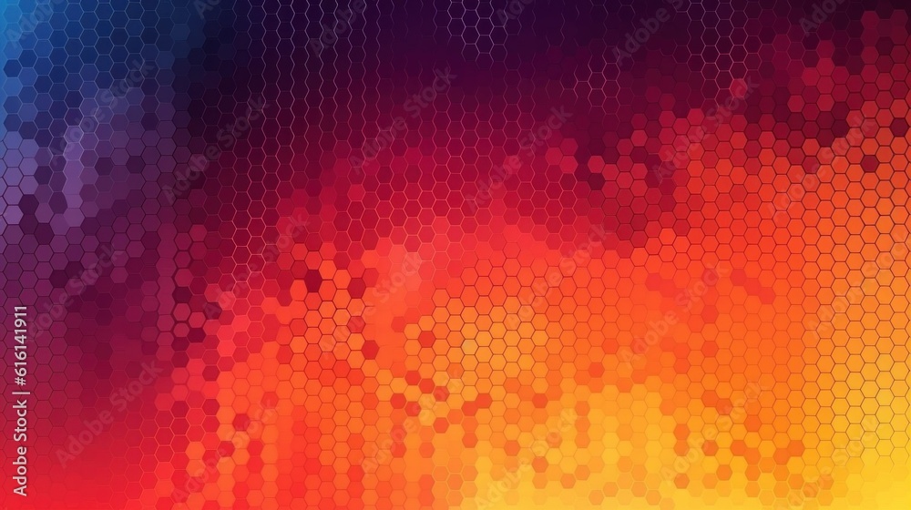 Abstract halftone geometric technology background. Illustration AI Generative.