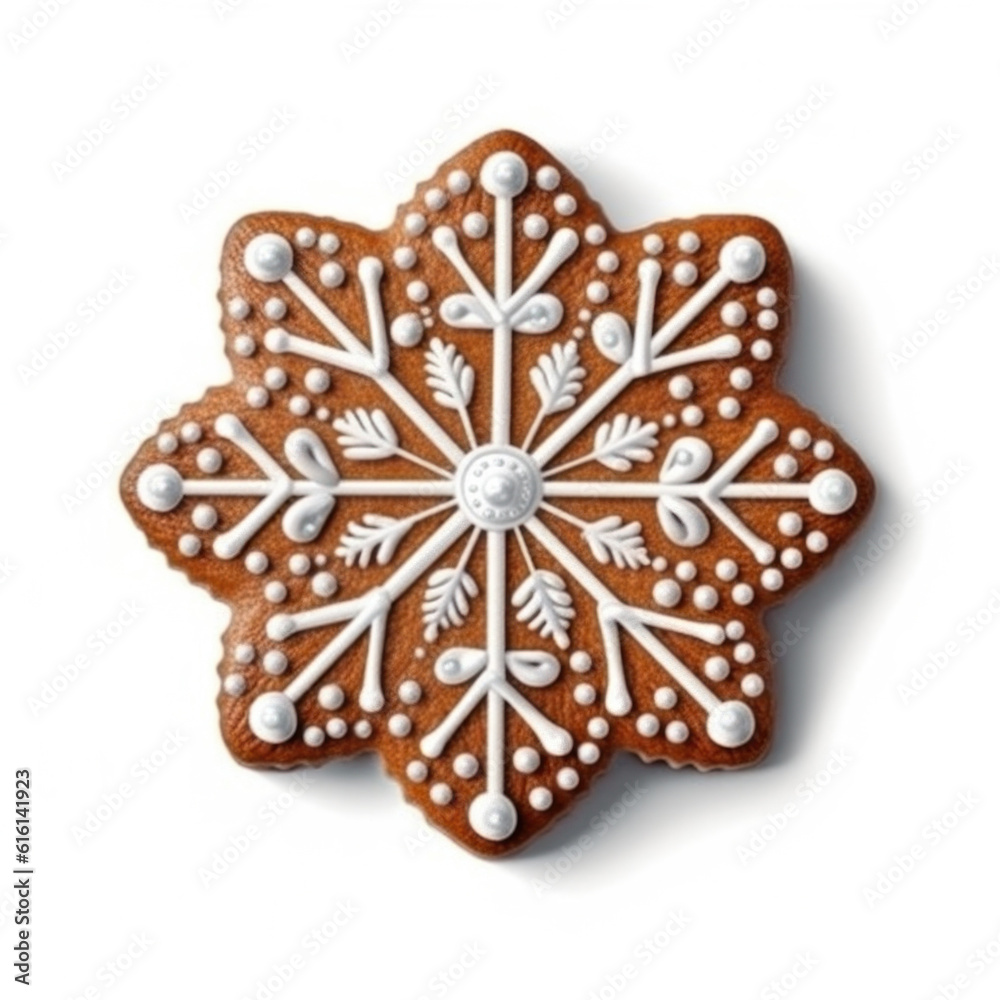 Christmas gingerbread isolated. Illustration Generative AI