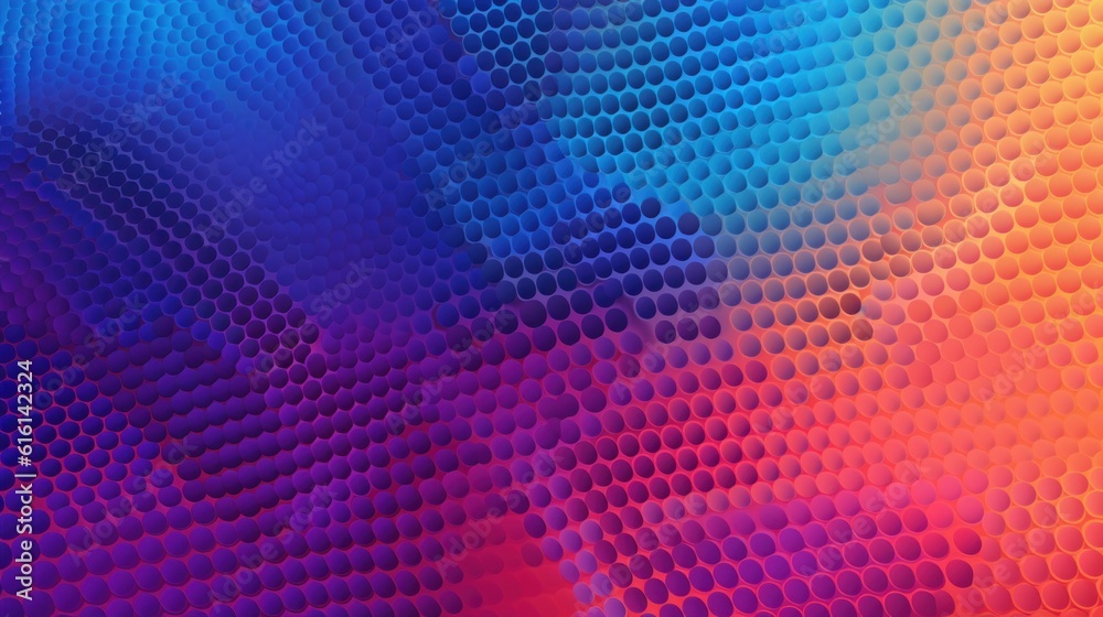 Abstract halftone geometric technology background. Illustration AI Generative.