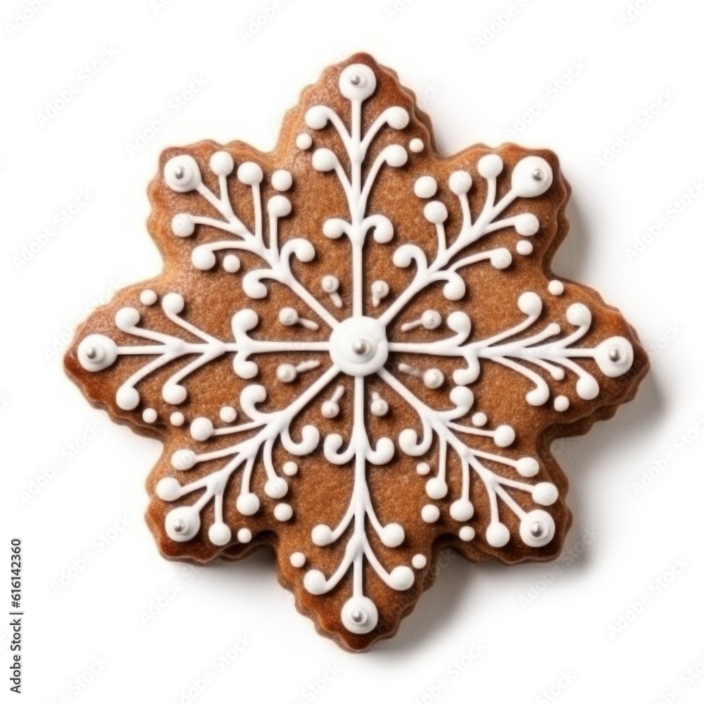 Christmas gingerbread isolated. Illustration Generative AI