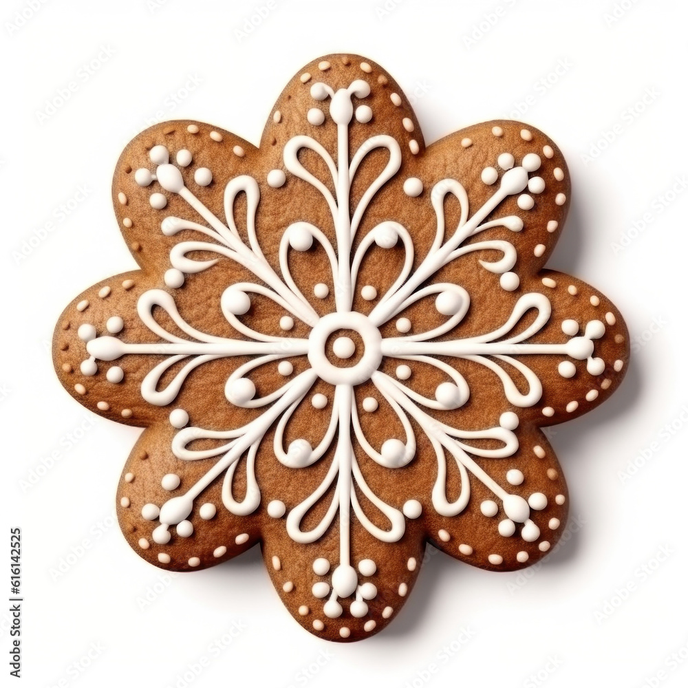 Christmas gingerbread isolated. Illustration Generative AI