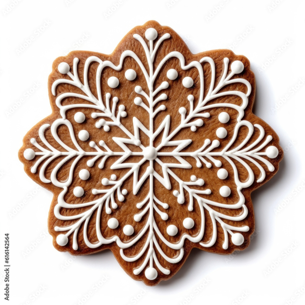 Christmas gingerbread isolated. Illustration Generative AI