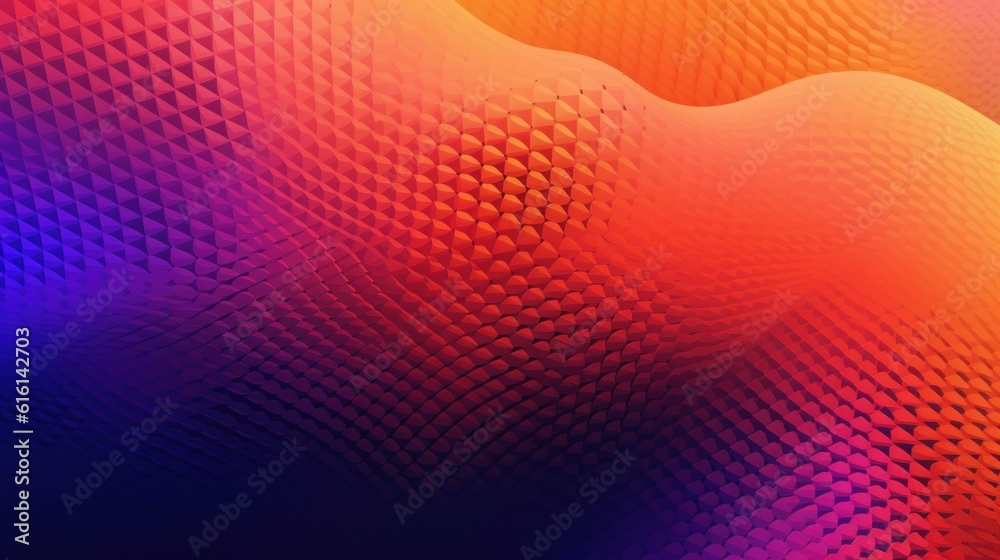 Abstract halftone geometric technology background. Illustration AI Generative.