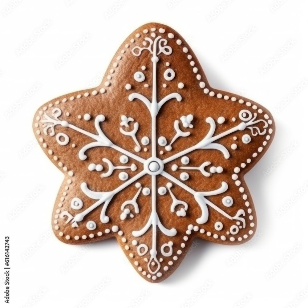 Christmas gingerbread isolated. Illustration Generative AI