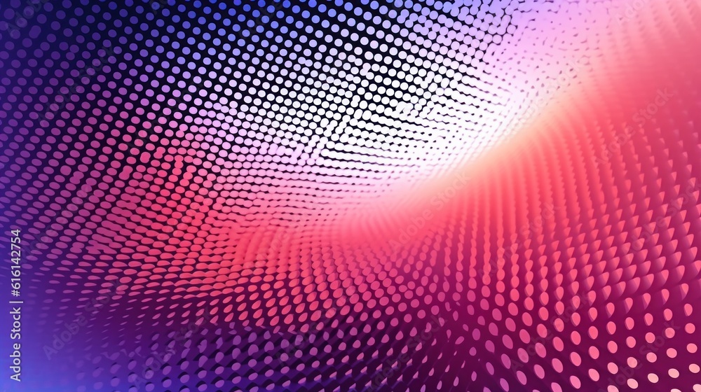 Abstract halftone geometric technology background. Illustration AI Generative.