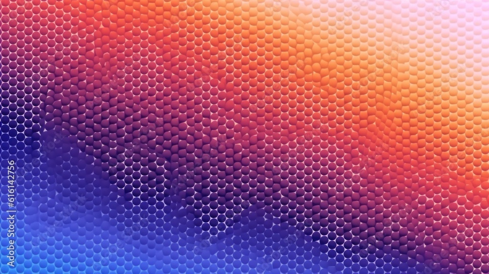 Abstract halftone geometric technology background. Illustration AI Generative.