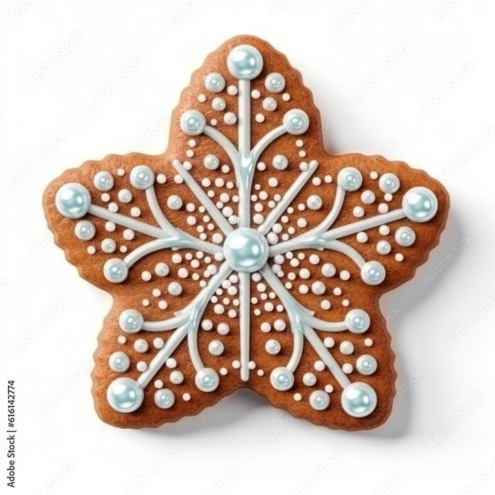 Christmas gingerbread isolated. Illustration Generative AI