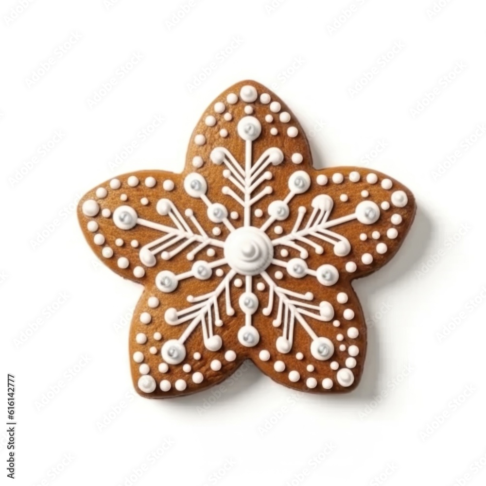 Christmas gingerbread isolated. Illustration Generative AI