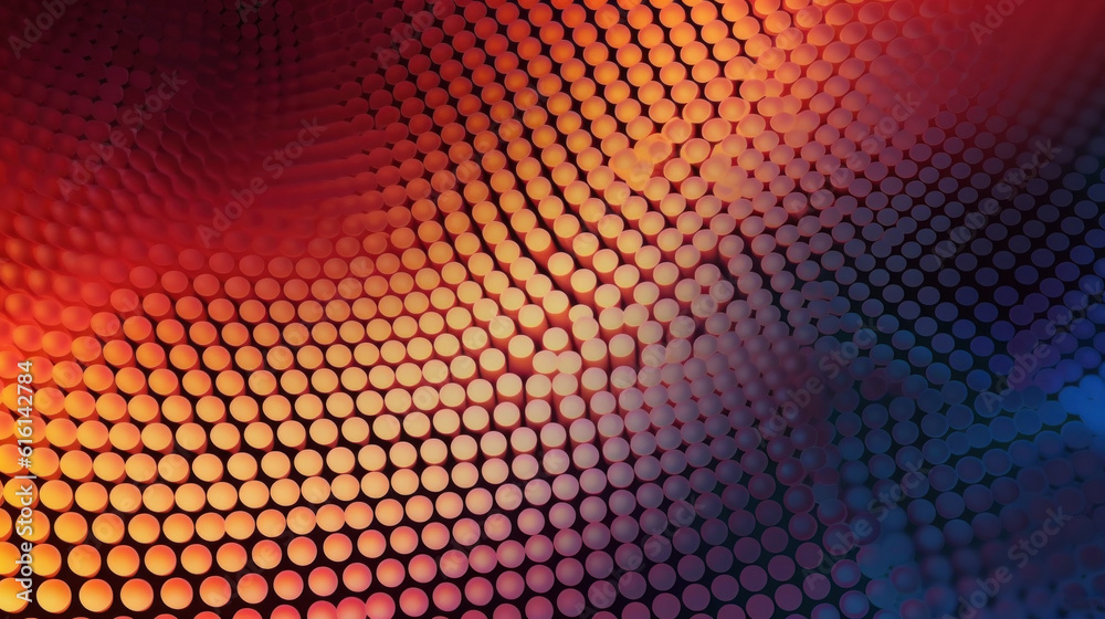 Abstract halftone geometric technology background. Illustration AI Generative.