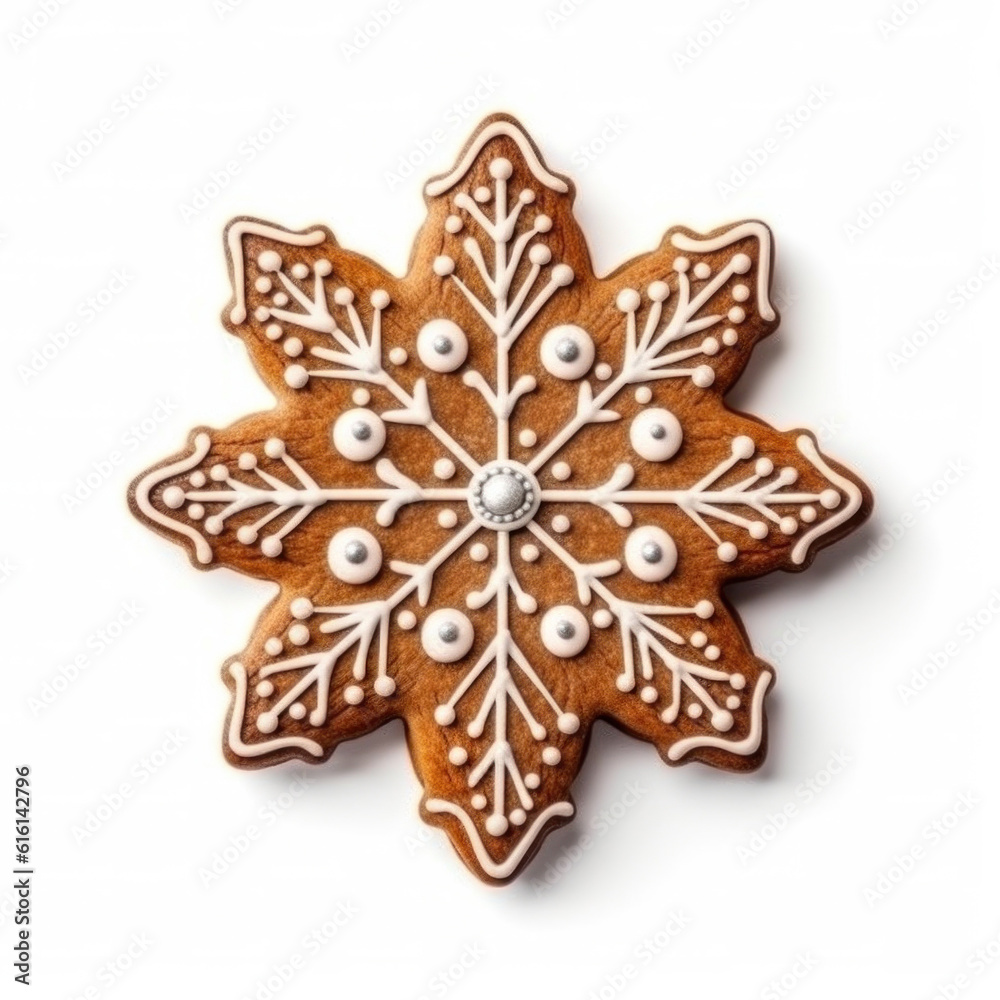 Christmas gingerbread isolated. Illustration Generative AI