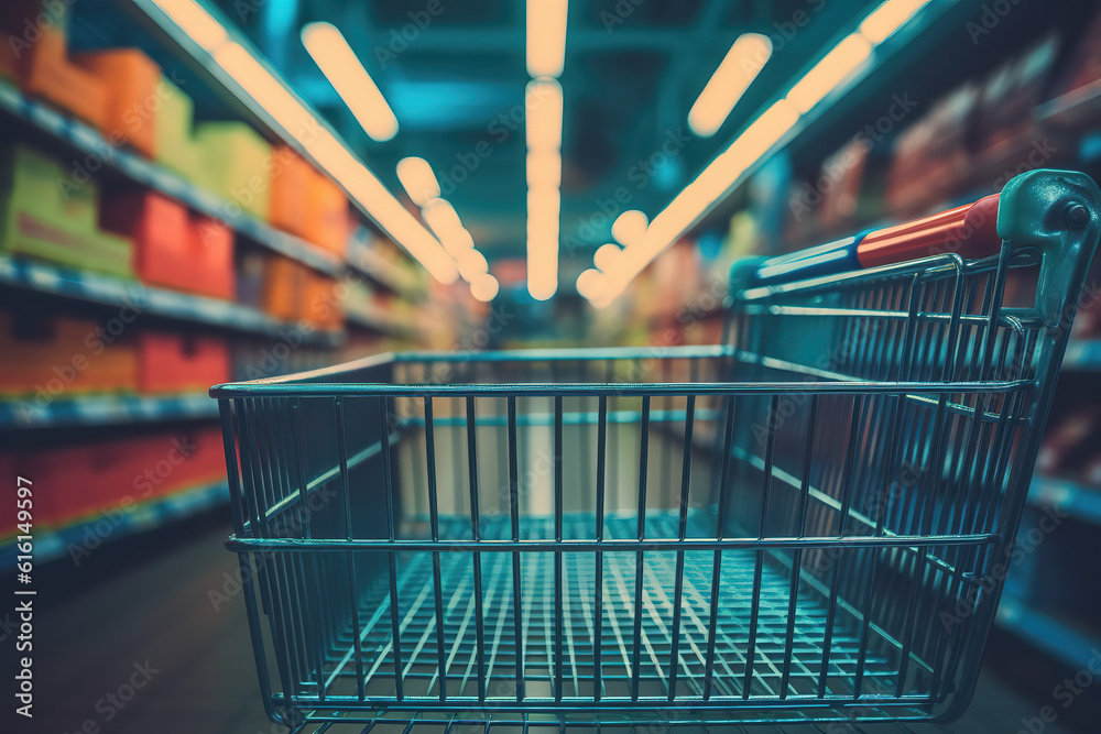 Free photos of supermarket shopping cars aisle