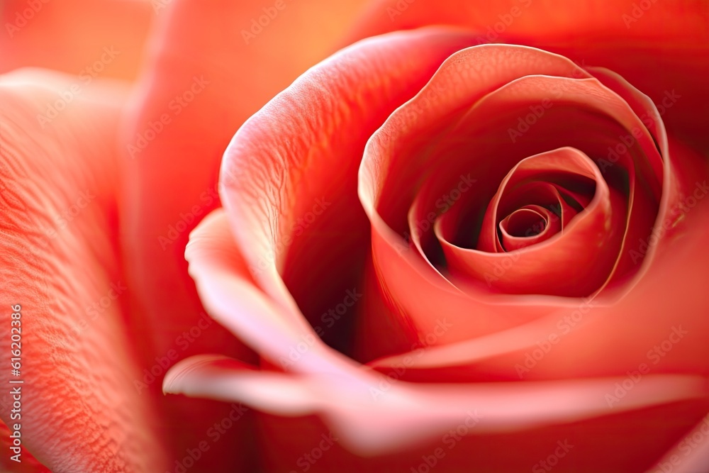 Close-up of Red rose. Genaretive Ai