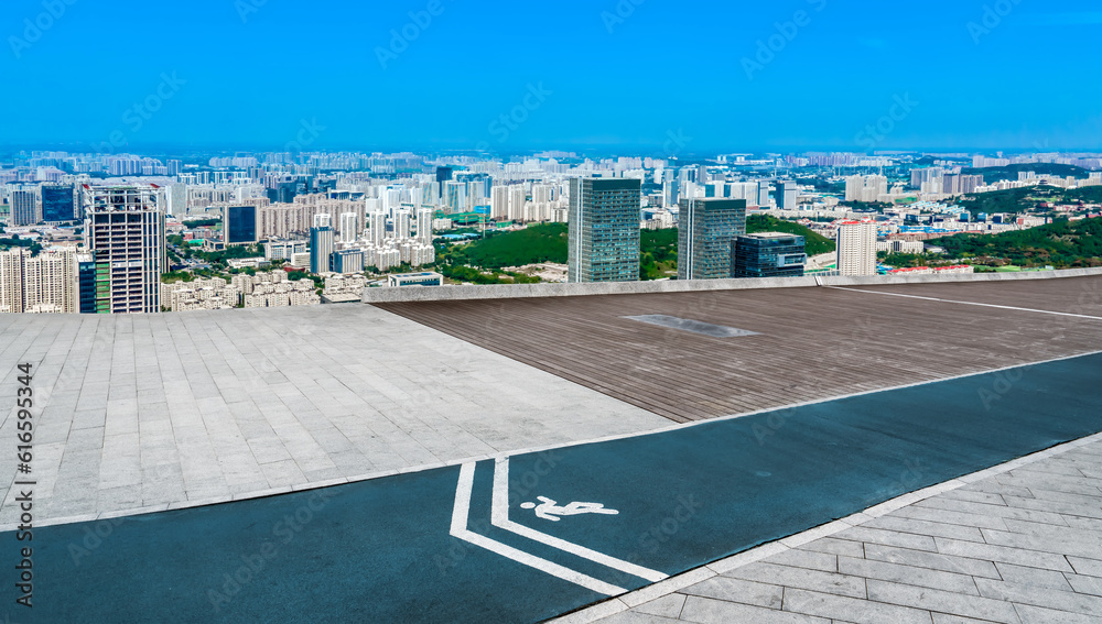 Chinas modern urban architectural landscape skyline..