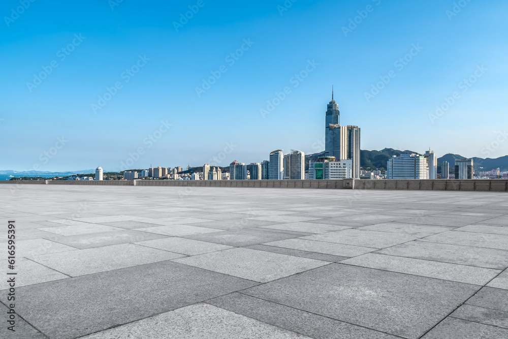 Chinas modern urban architectural landscape skyline..