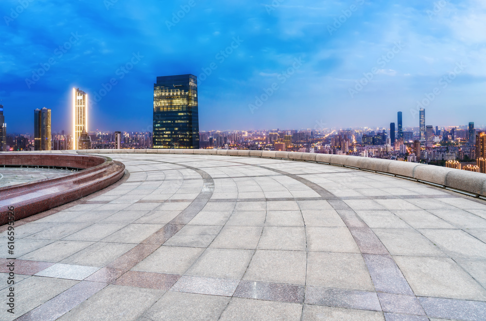 Chinas modern urban architectural landscape skyline..