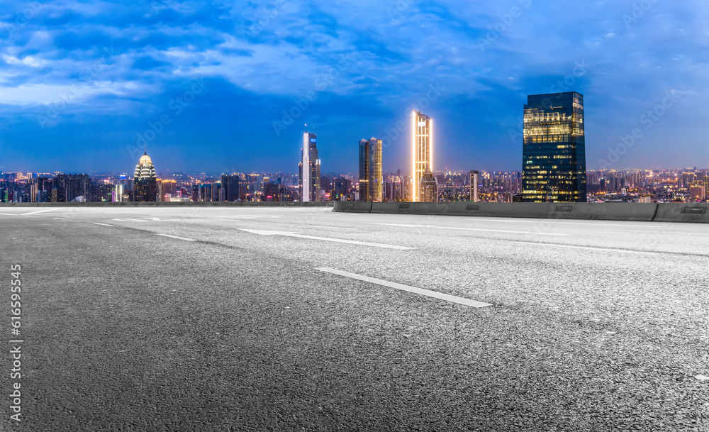 Chinas modern urban architectural landscape skyline..