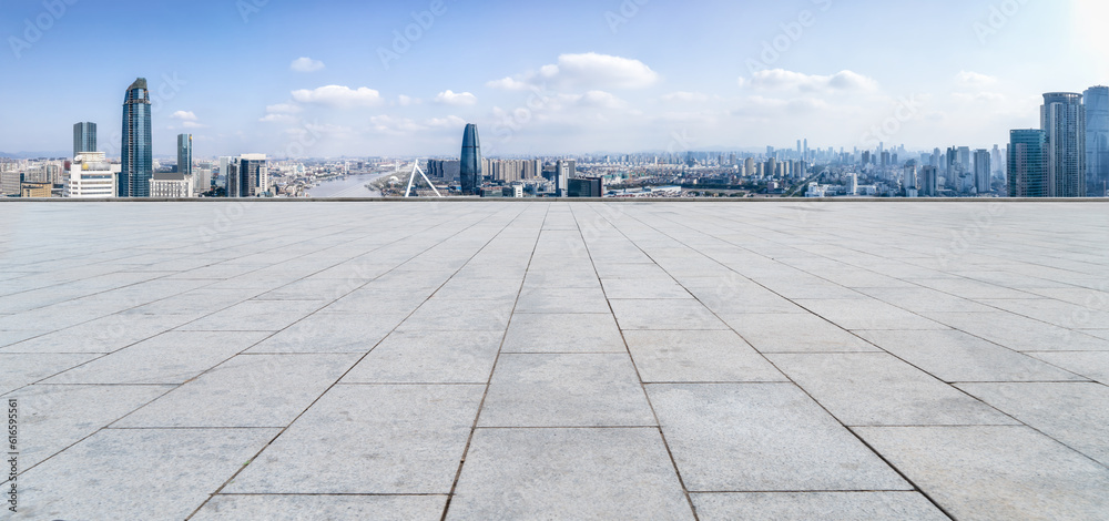 Chinas modern urban architectural landscape skyline..