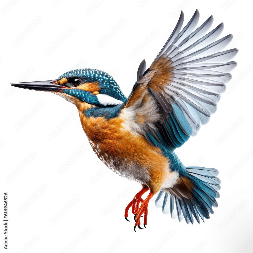 A stunning Kingfisher (Alcedinidae) perched and ready to dive.