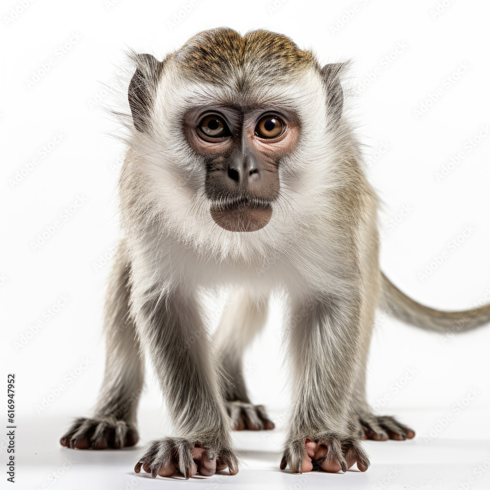 A Vervet Monkey (Chlorocebus pygerythrus) in a playful mood.