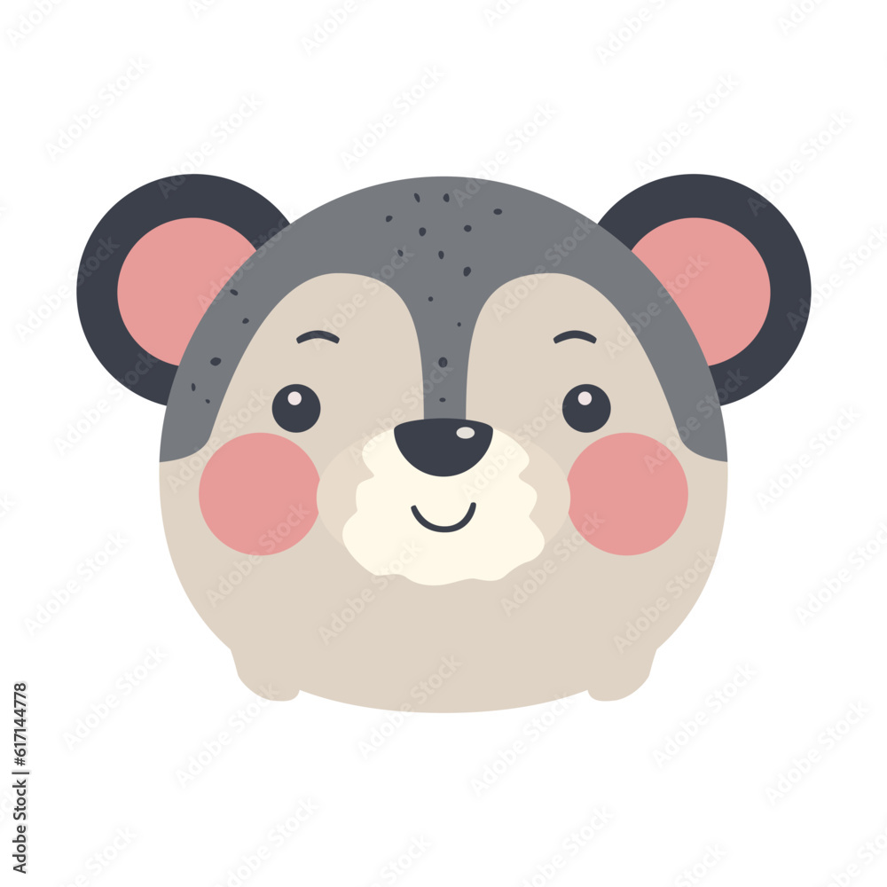 Cute Catroon Animal Vector Illustration