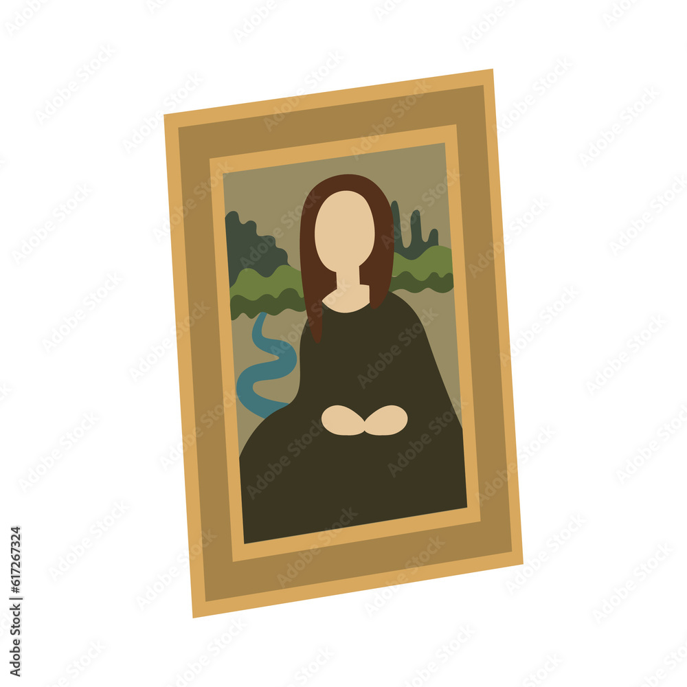 Mona lisa painting