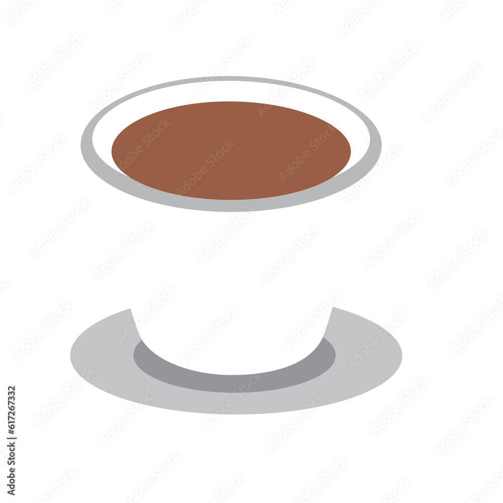 Flat style coffee