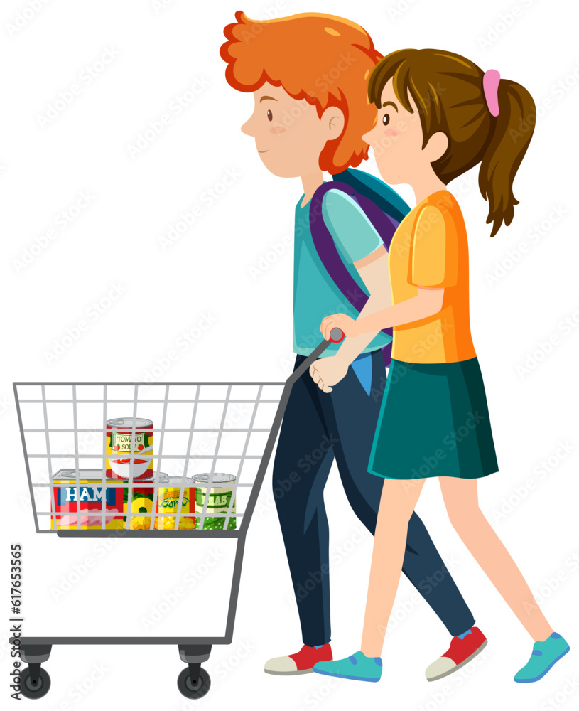 A couple going shopping