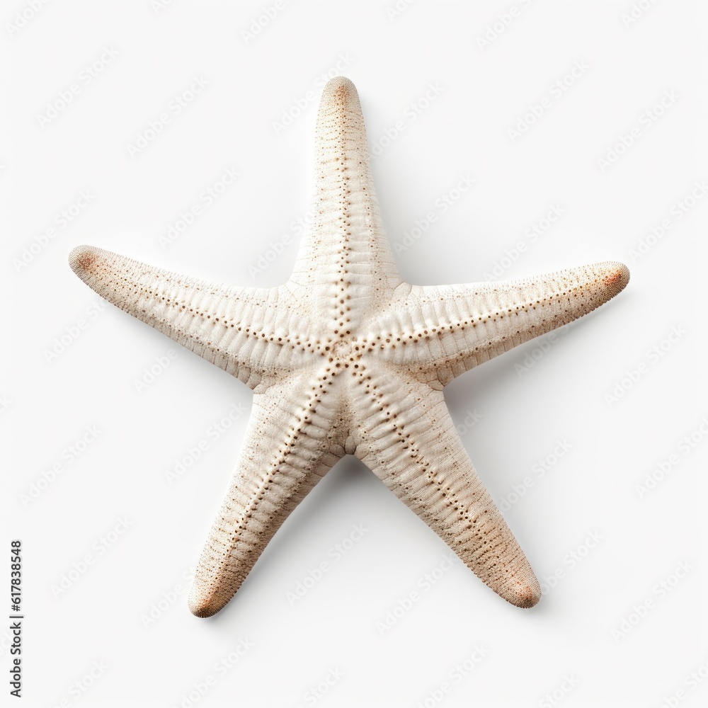 Small starfish isolated. Illustration AI Generative