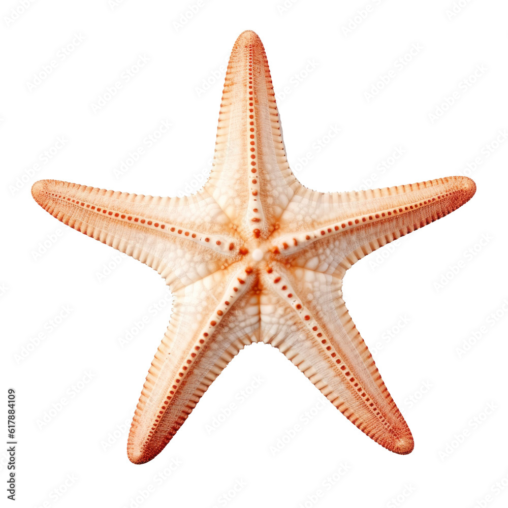 Small starfish isolated. Illustration AI Generative