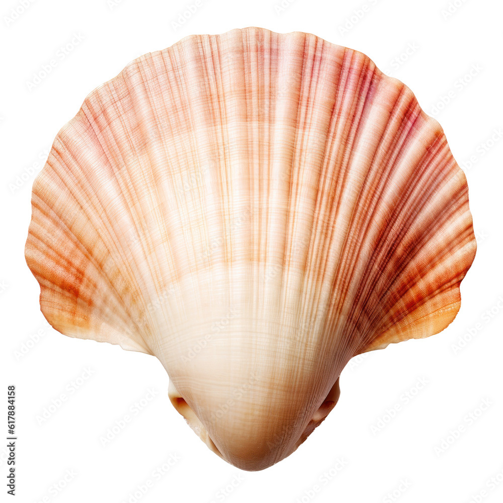 Small sea shell isolated. Illustration AI Generative.