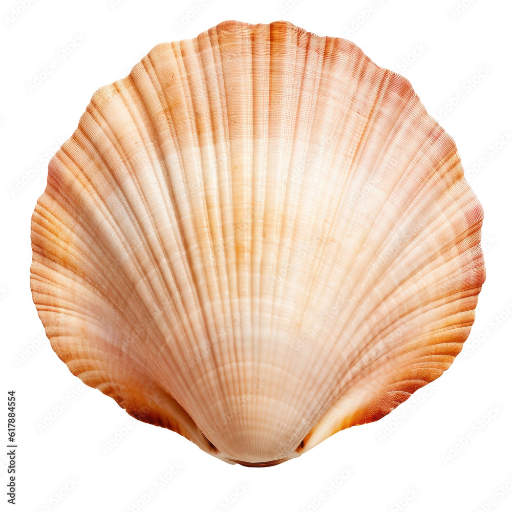 Small sea shell isolated. Illustration AI Generative.