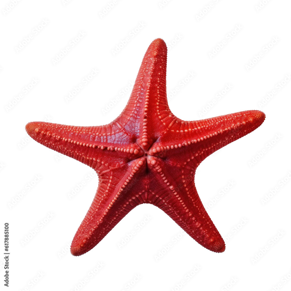 Small starfish isolated. Illustration AI Generative