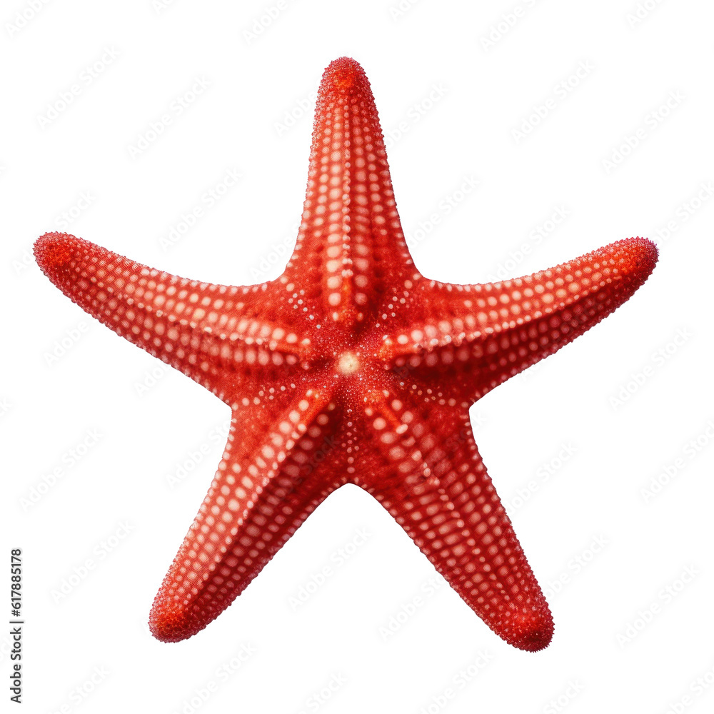 Small starfish isolated. Illustration AI Generative