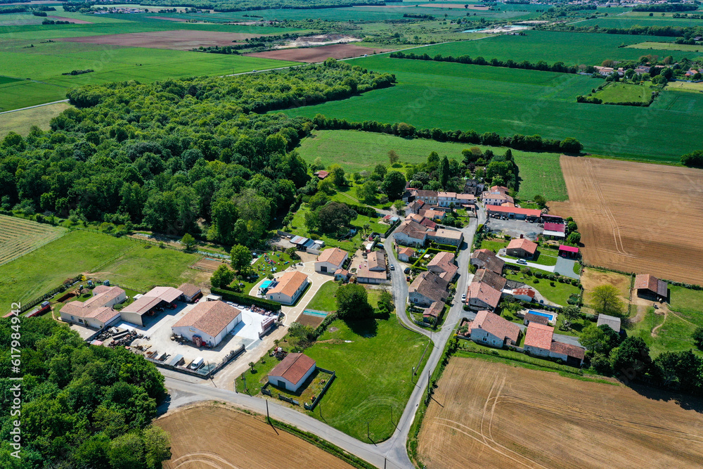 Village in La Vallée, Charente Maritime, France