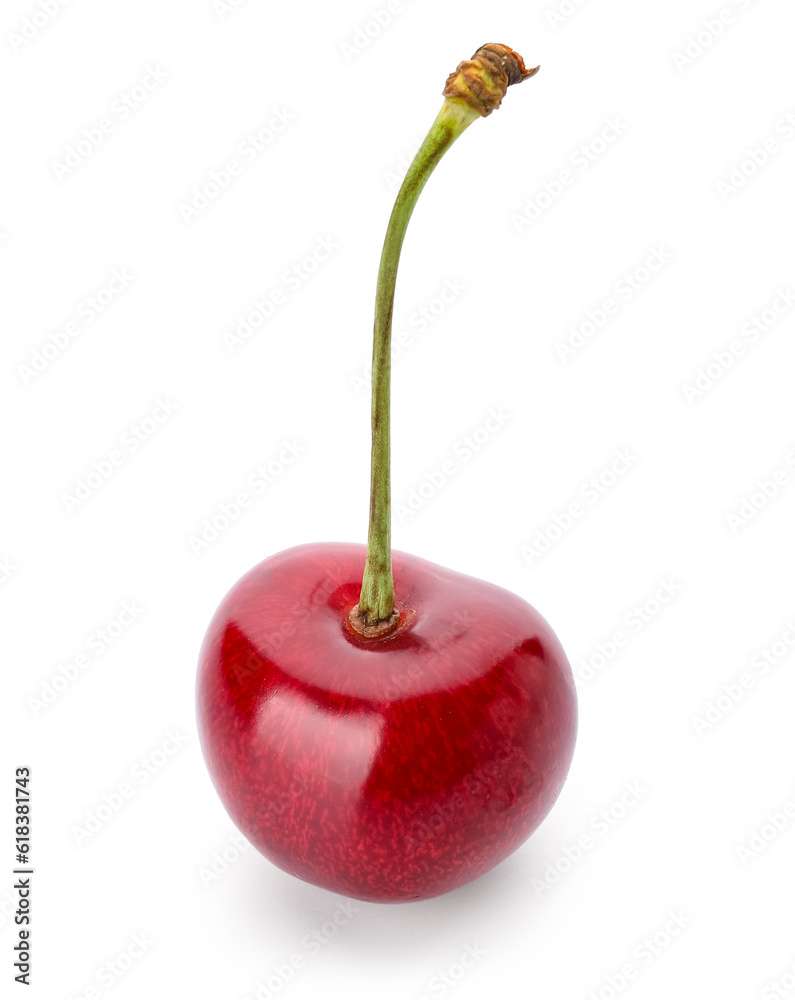 Sweet cherry on white background