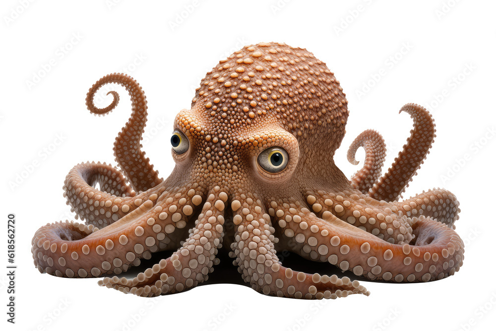 octopus isolated on white background