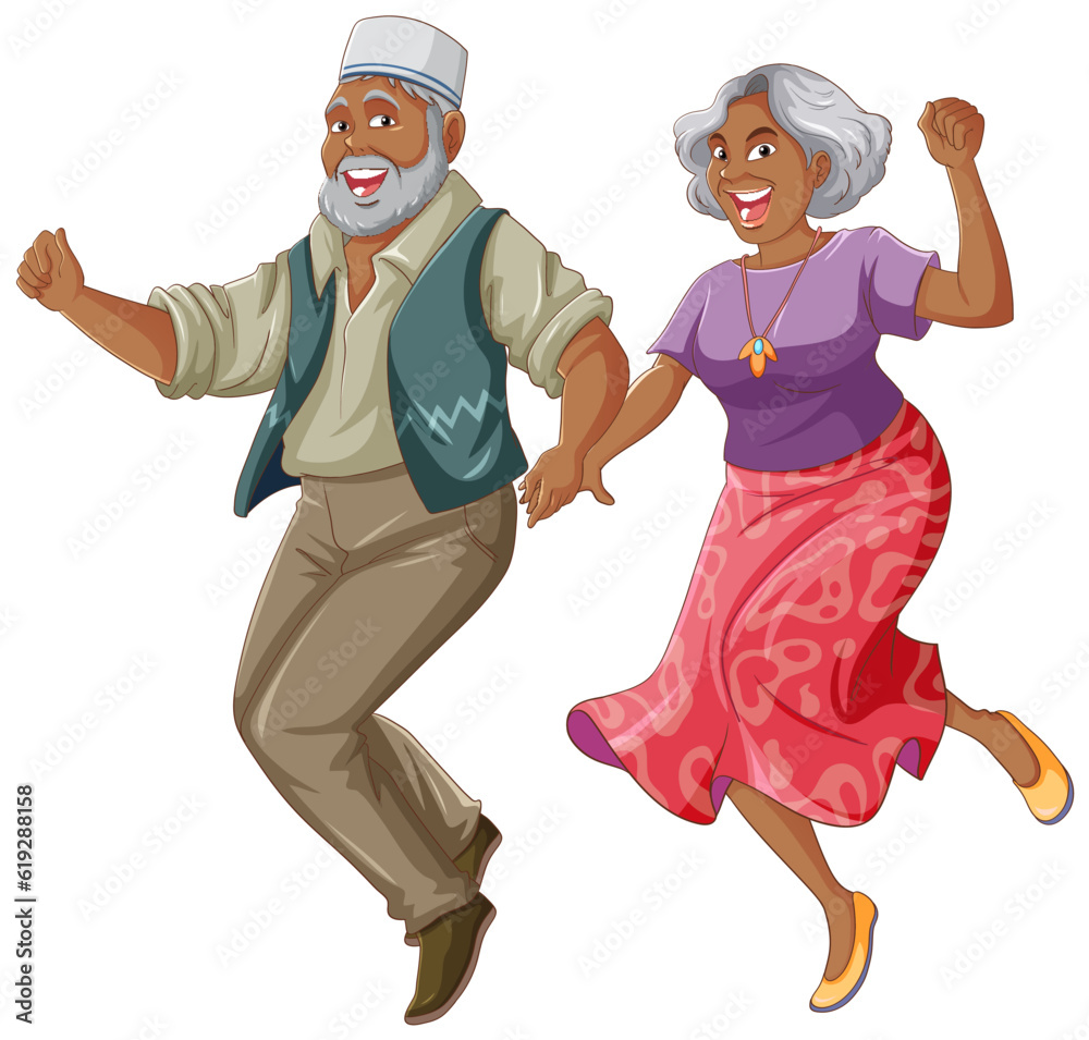 Indian Couple Dancing Vector