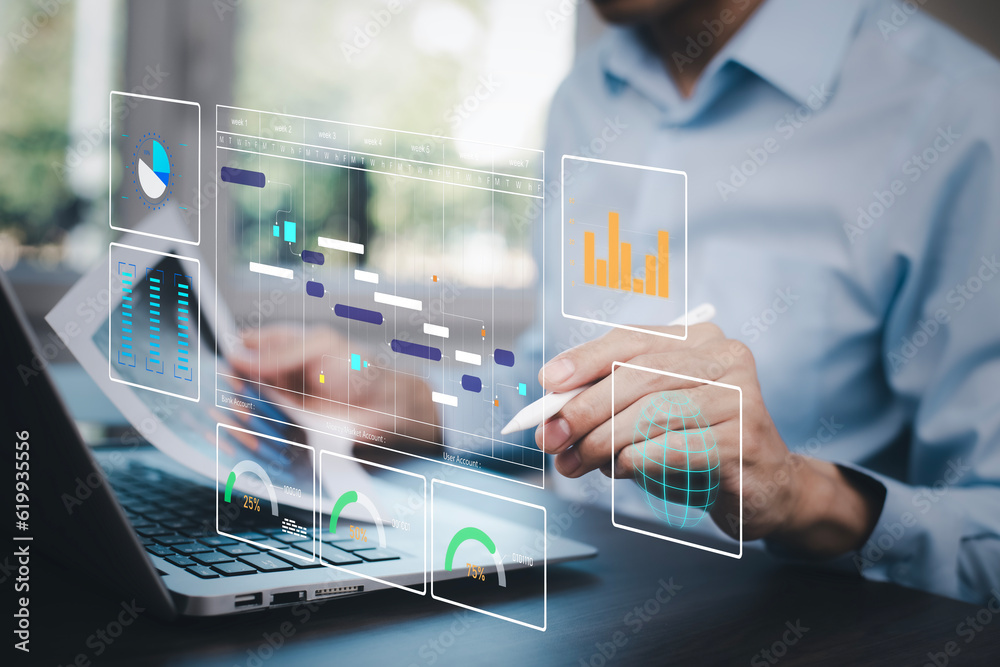 Working Data Analytics and Data Management Systems and Metrics connected to corporate strategy datab