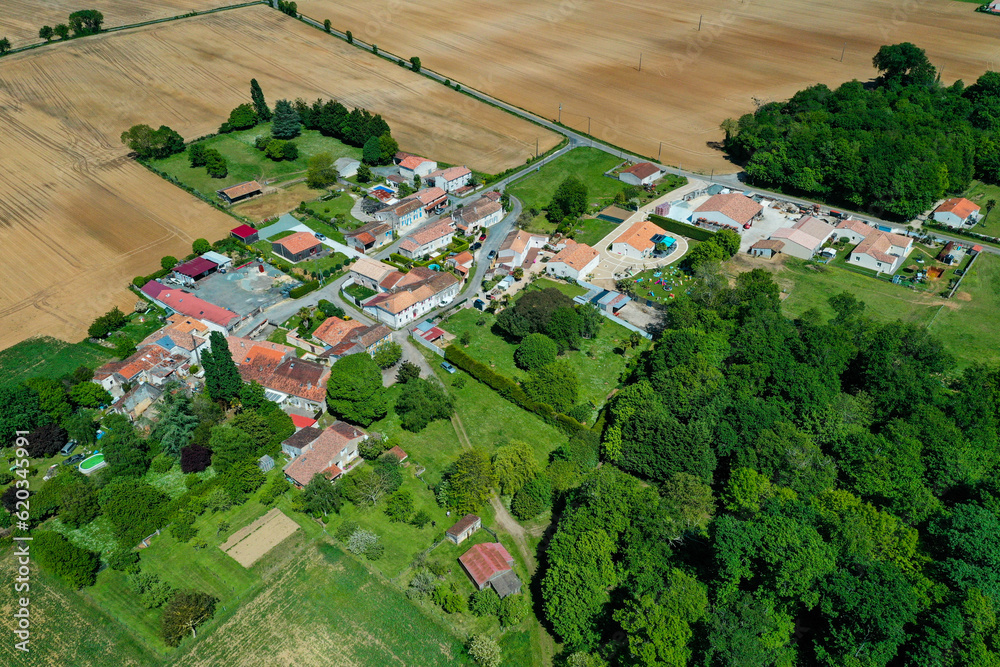 Village in La Vallée, Charente Maritime, France