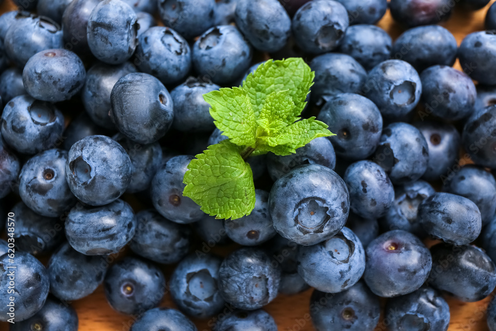 Fresh blueberry as background, closeup