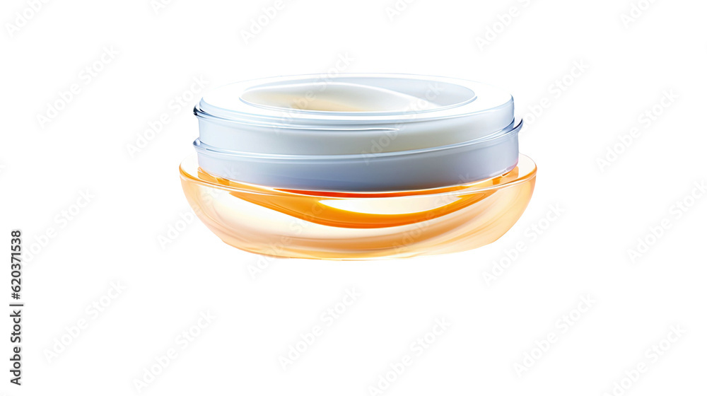 Cosmetic product in a concentrated form. Gel consistency with small air pockets, skincare product.