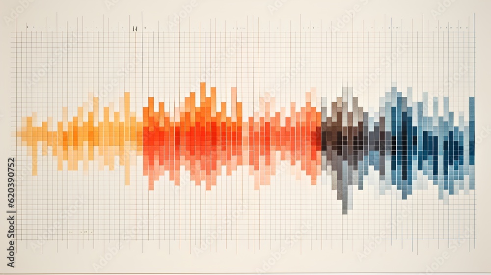 An abstract artistic depiction of data chart, symbolizing the vastness and complexity of data scienc