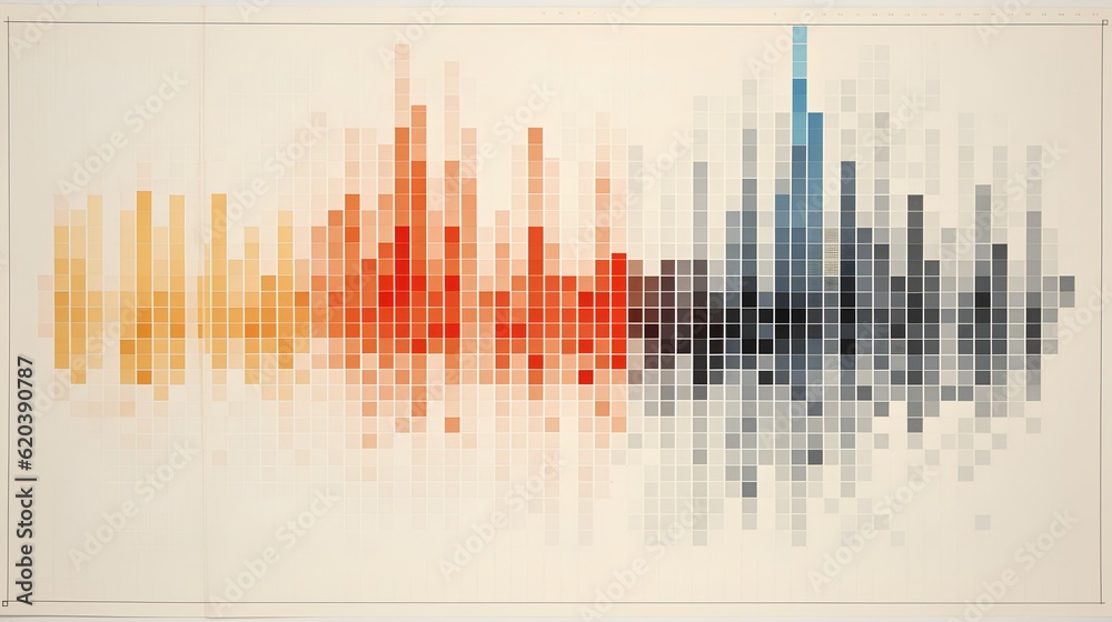 An abstract artistic depiction of data chart, symbolizing the vastness and complexity of data scienc